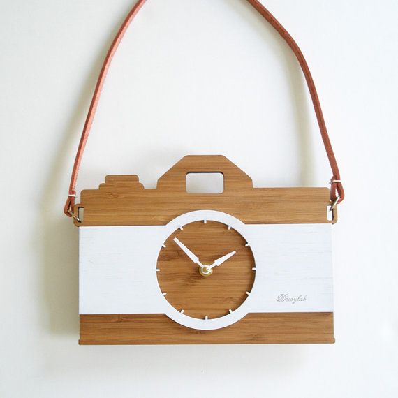 Laser Cut Digital Camera Wall Clock