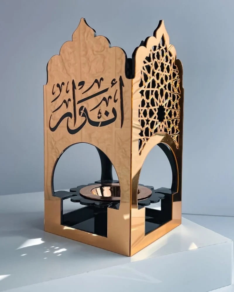 Laser Cut Wooden Incense Burner
