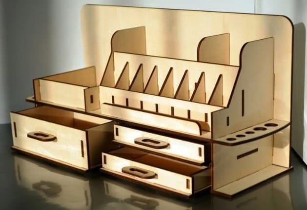 Laser Cut Multifunctional Table Organizer