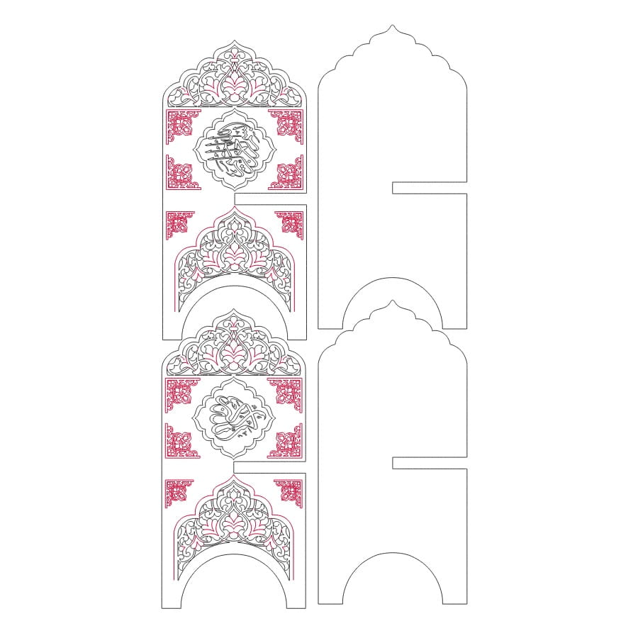 Laser Cut Decorative Quran Holder