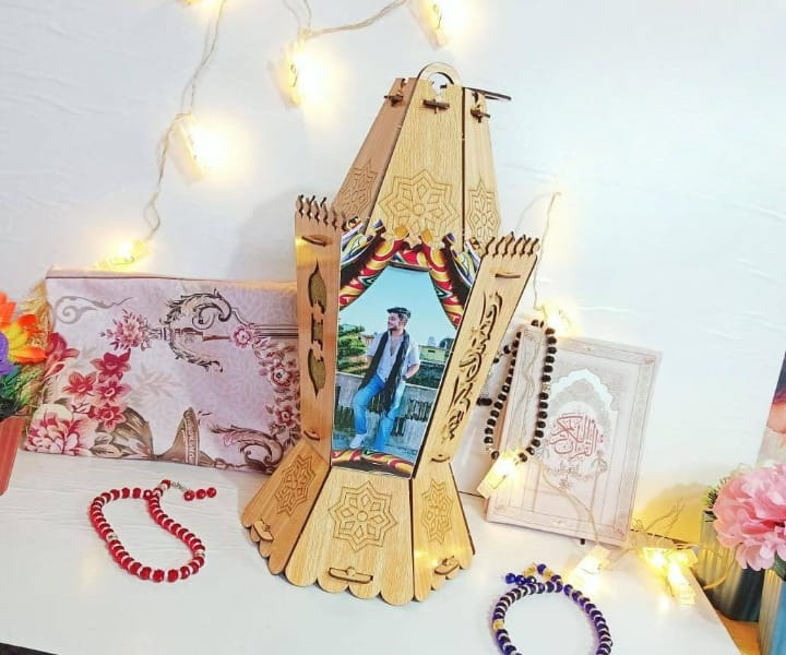Laser Cut Decorative Ramadan Kareem Lantern