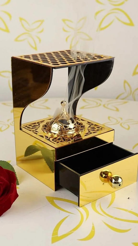 Laser Cut Elegant Acrylic Incense Burner