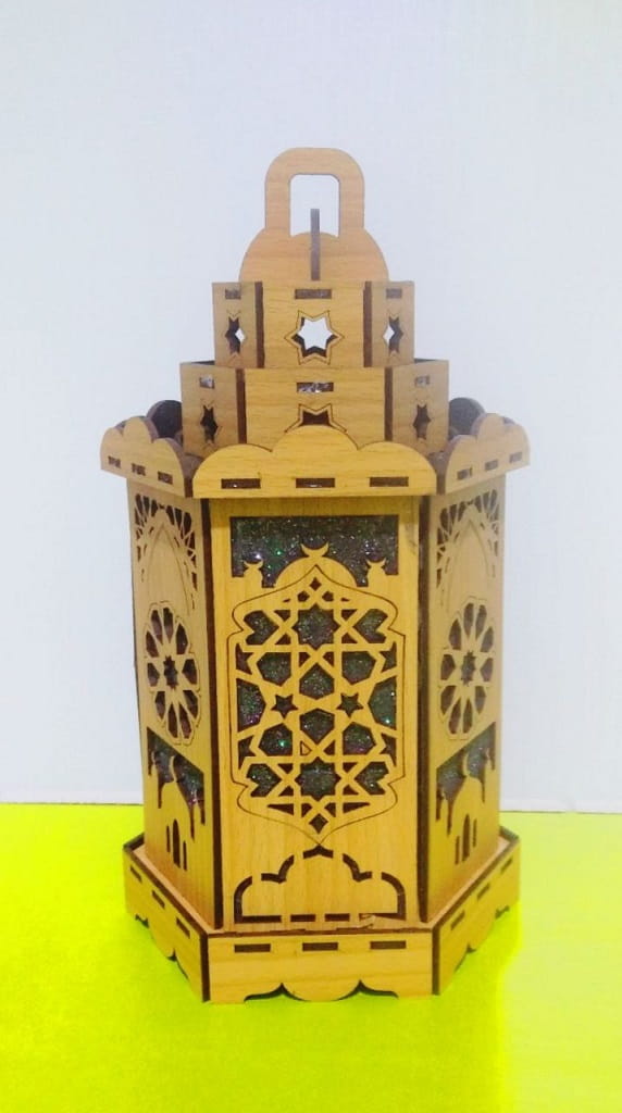 Laser Cut Islamic Fanoos Lantern