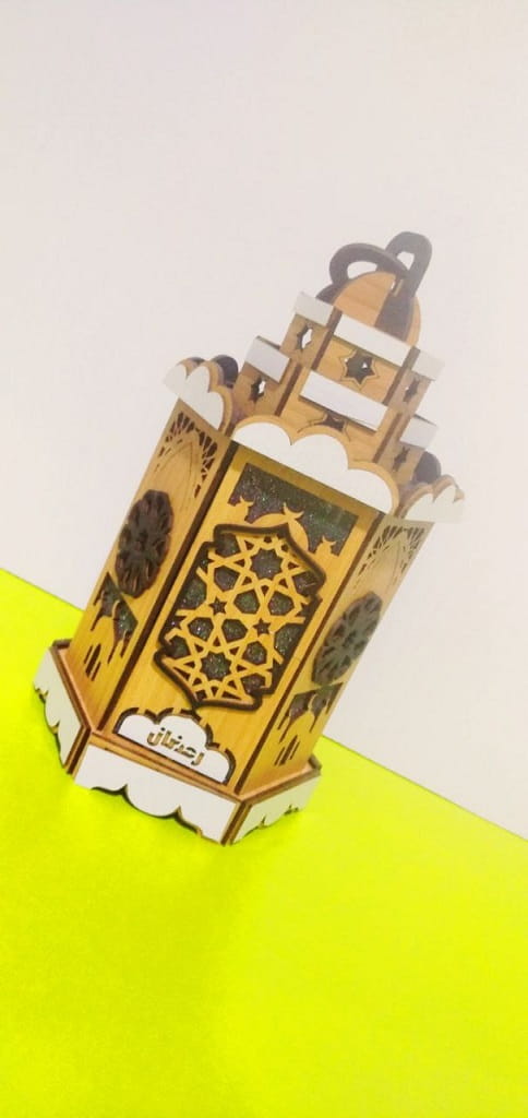 Laser Cut Islamic Fanoos Lantern