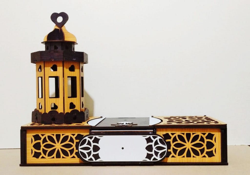 Laser Cut Ramadan Lantern With Favor Box