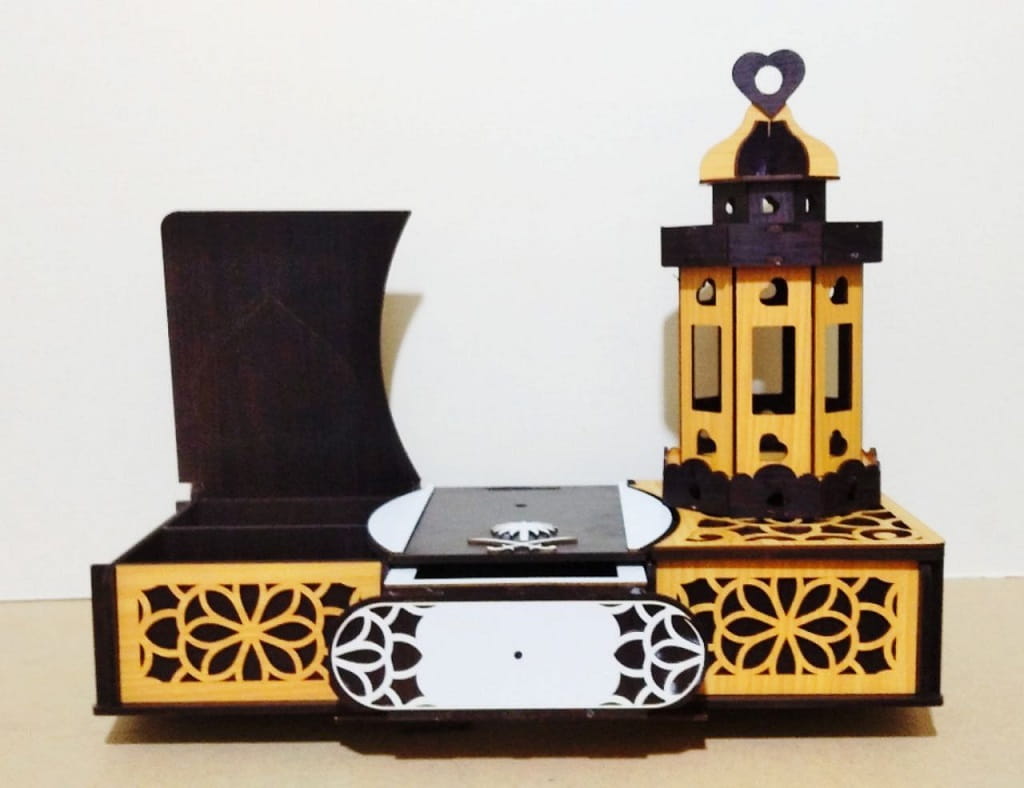Laser Cut Ramadan Lantern With Favor Box