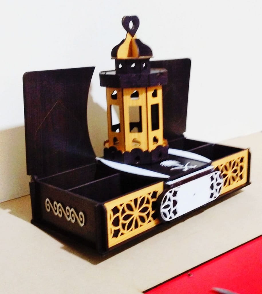 Laser Cut Ramadan Lantern With Favor Box
