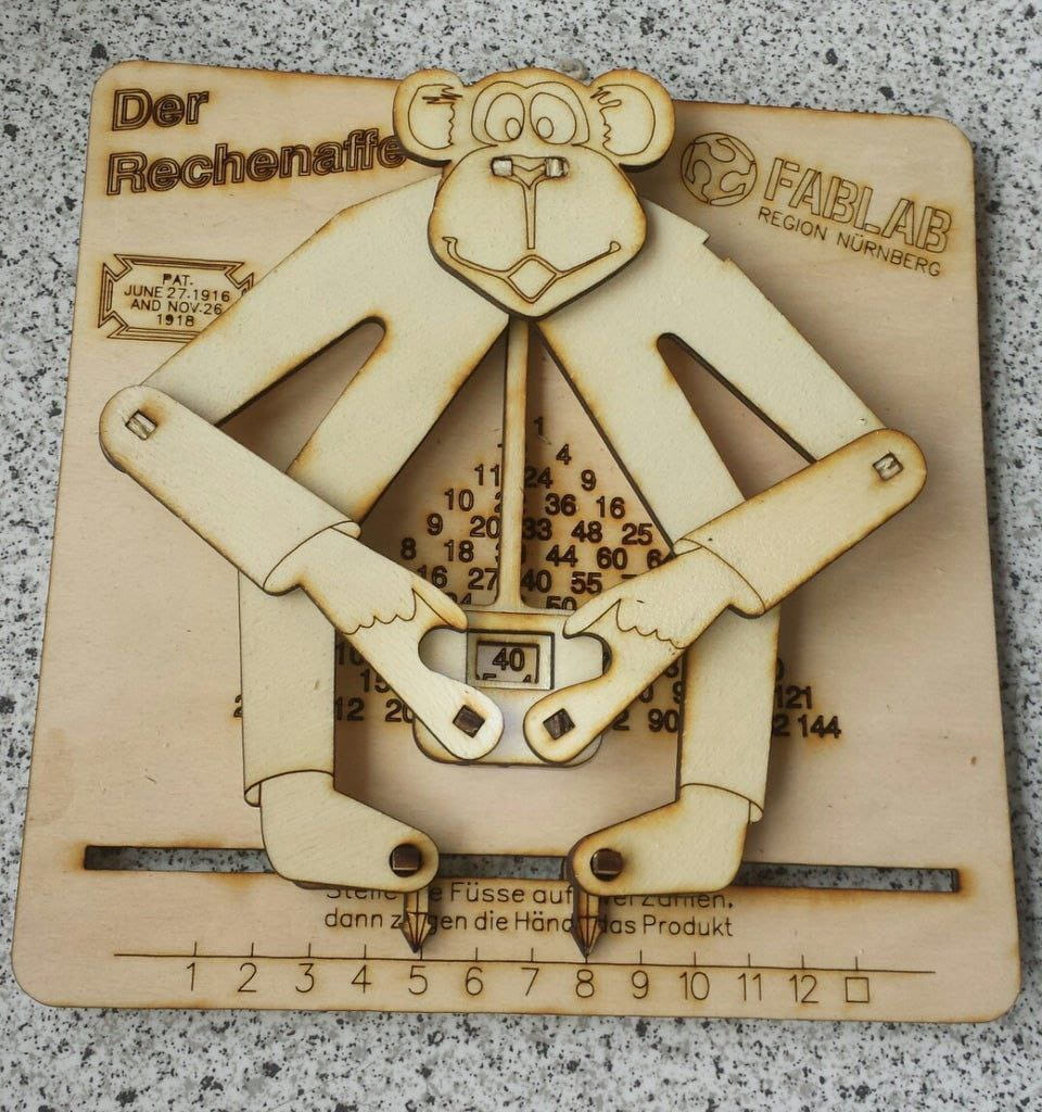 Laser Cut Monkey Educational Toy For Kids