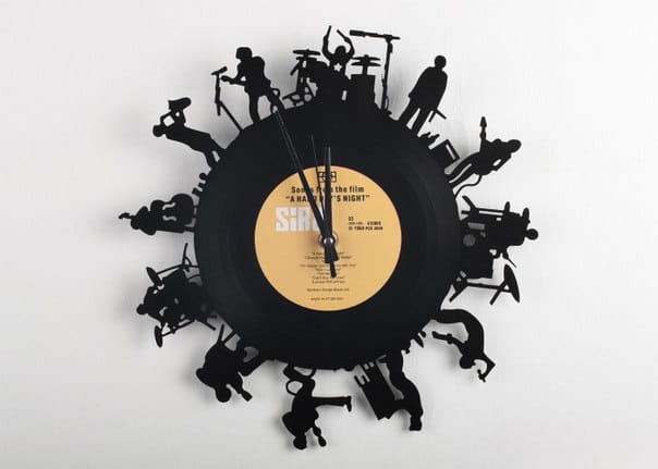 Laser Cut Rock Band Vinyl Record Wall Clock