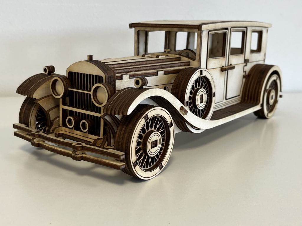 Laser Cut Cadillac Series 341 3D Wood Model