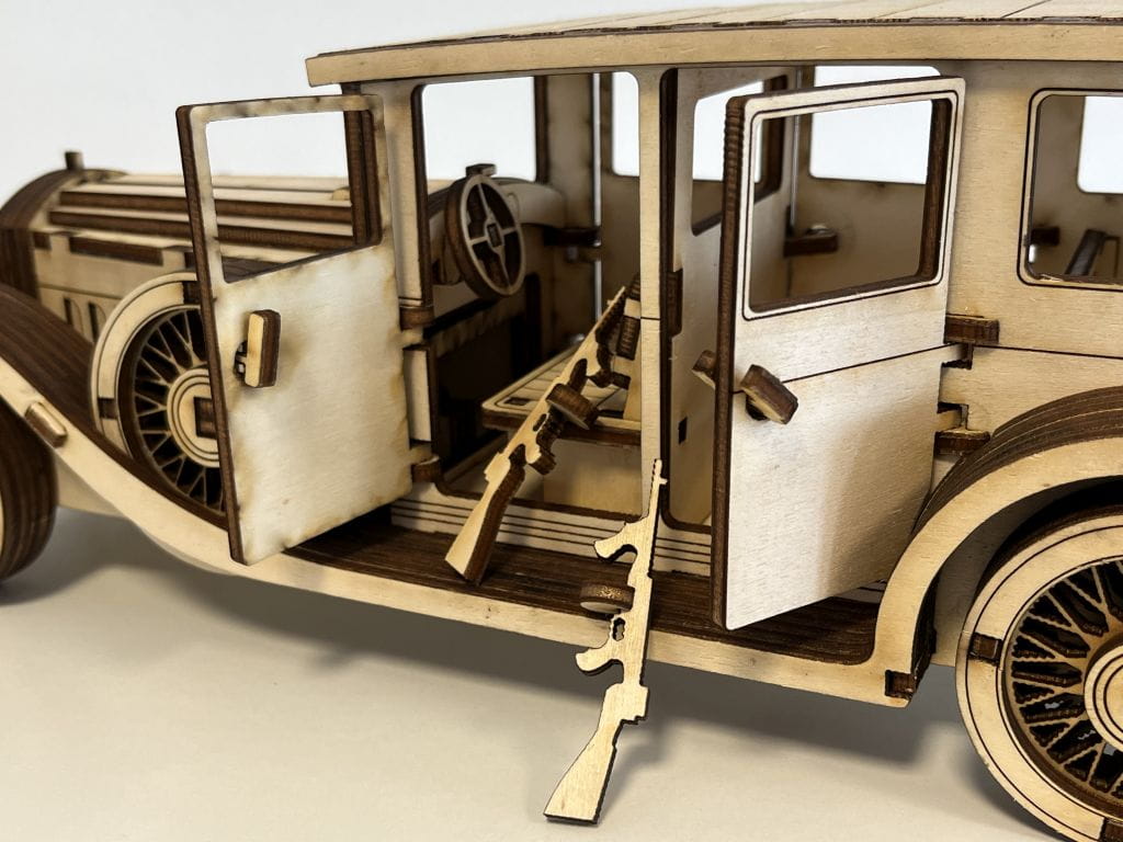 Laser Cut Cadillac Series 341 3D Wood Model