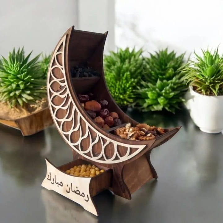 Laser Cut Ramadan Eid Crescent Moon Favor Box