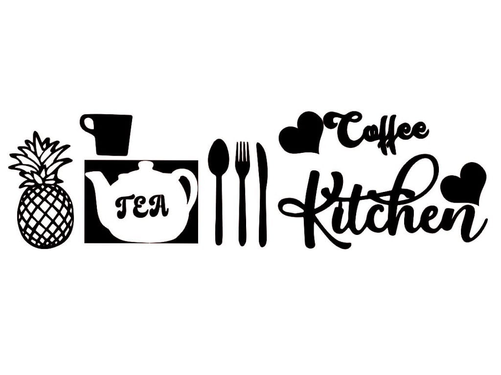 Laser Cut 9 Piece Kitchen Wall Decoration