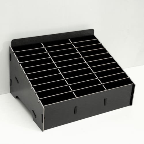 Laser Cut Multi Cell Mobile Phone Film Stand Desktop Display Rack