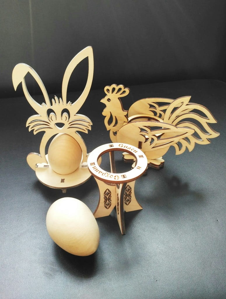 Laser Cut Easter Egg Holder Stand Collection