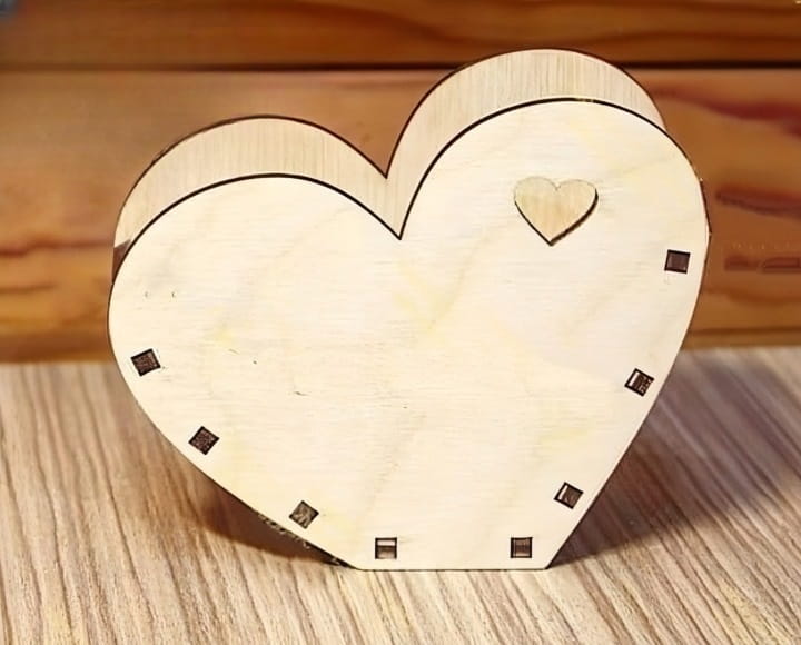 Laser Cut Heart Flower Box For Valentine Day
