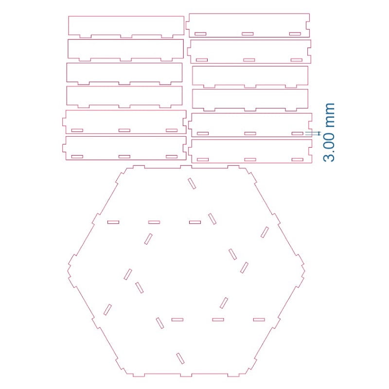 Laser Cut Sectional Dry Fruit Serving Tray