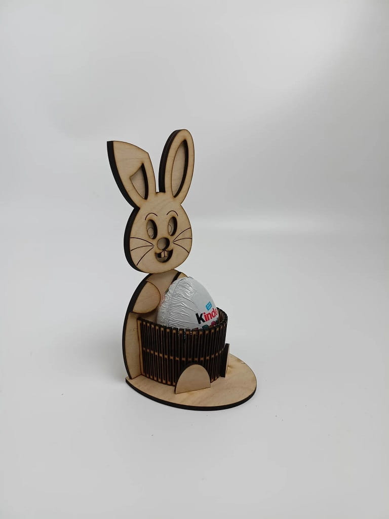 Laser Cut Kinder Surprise Bunny Egg Holder