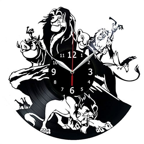 Laser Cut Lion King Vinyl Record Wall Clock