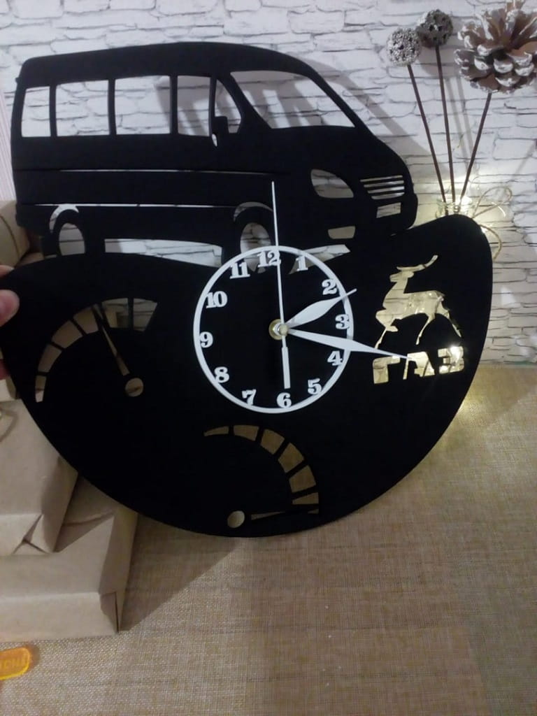 Laser Cut Van Vinyl Wall Clock