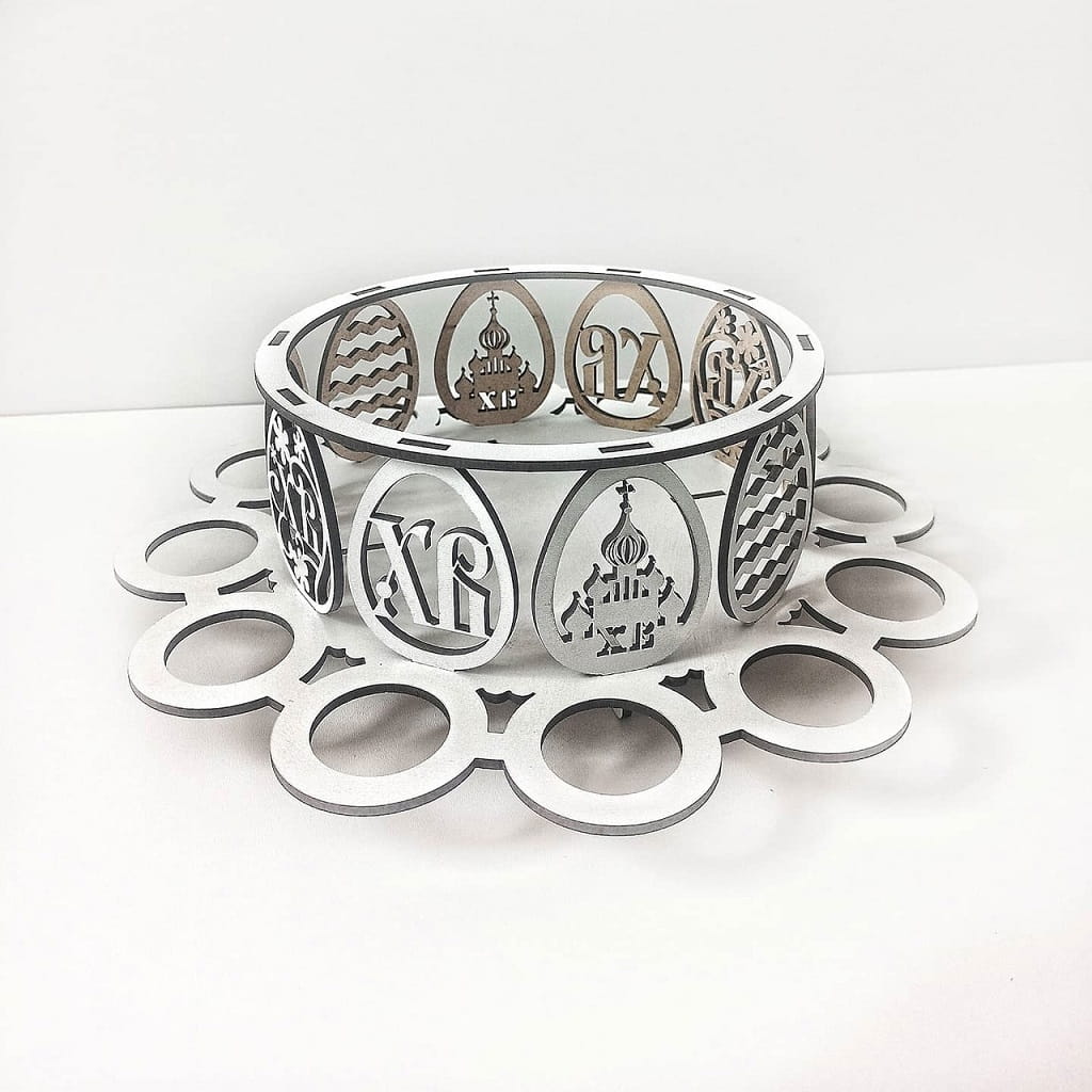Laser Cut Easter Egg Holder Basket