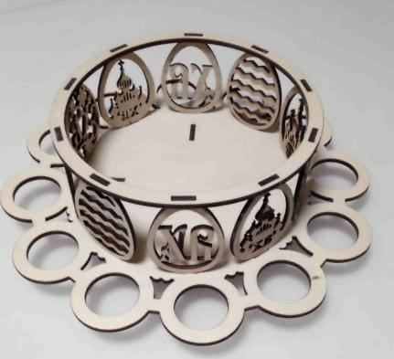 Laser Cut Easter Egg Holder Basket