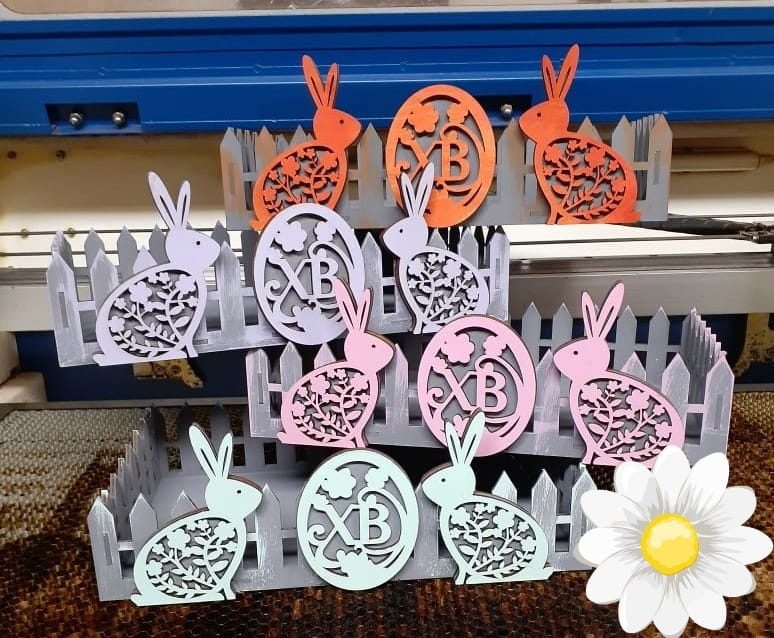 Laser Cut Picket Fence Easter Basket