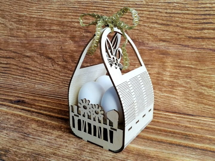 Laser Cut Kinder Surprise Easter Basket