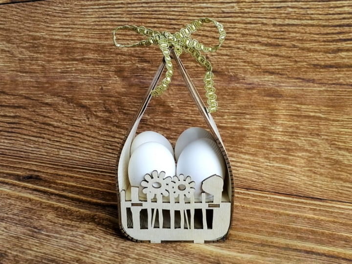 Laser Cut Kinder Surprise Easter Basket