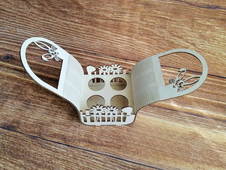Laser Cut Kinder Surprise Easter Basket