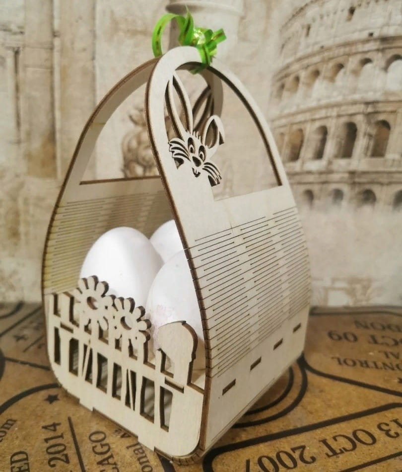 Laser Cut Kinder Surprise Easter Basket