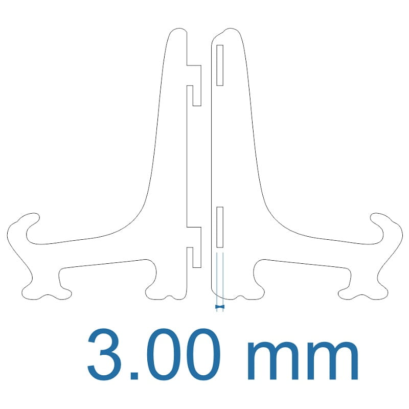 Laser Cut Easel Plate Stand