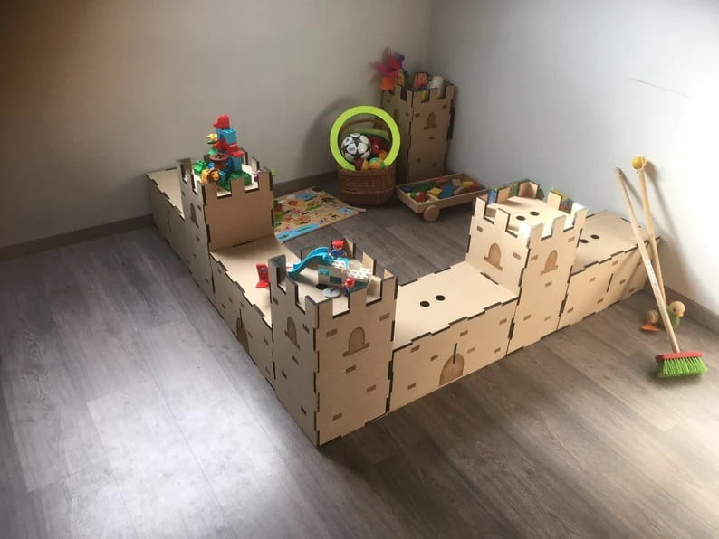 Laser Cut Playful Castle Toy For Kids