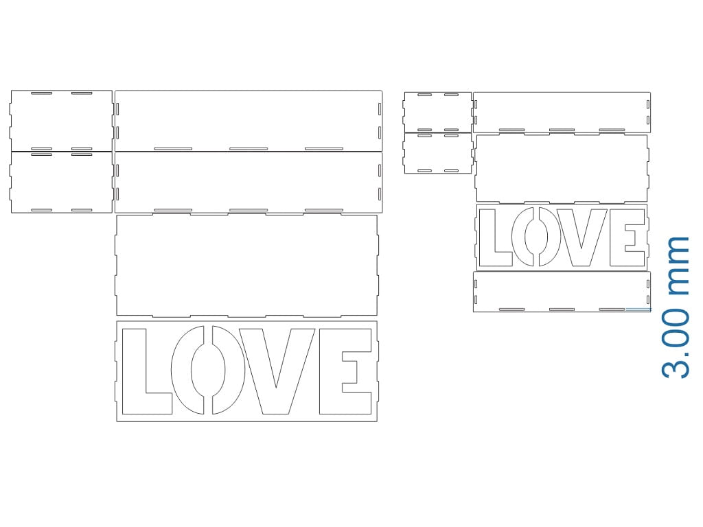 Laser Cut Deep Love Rose Box