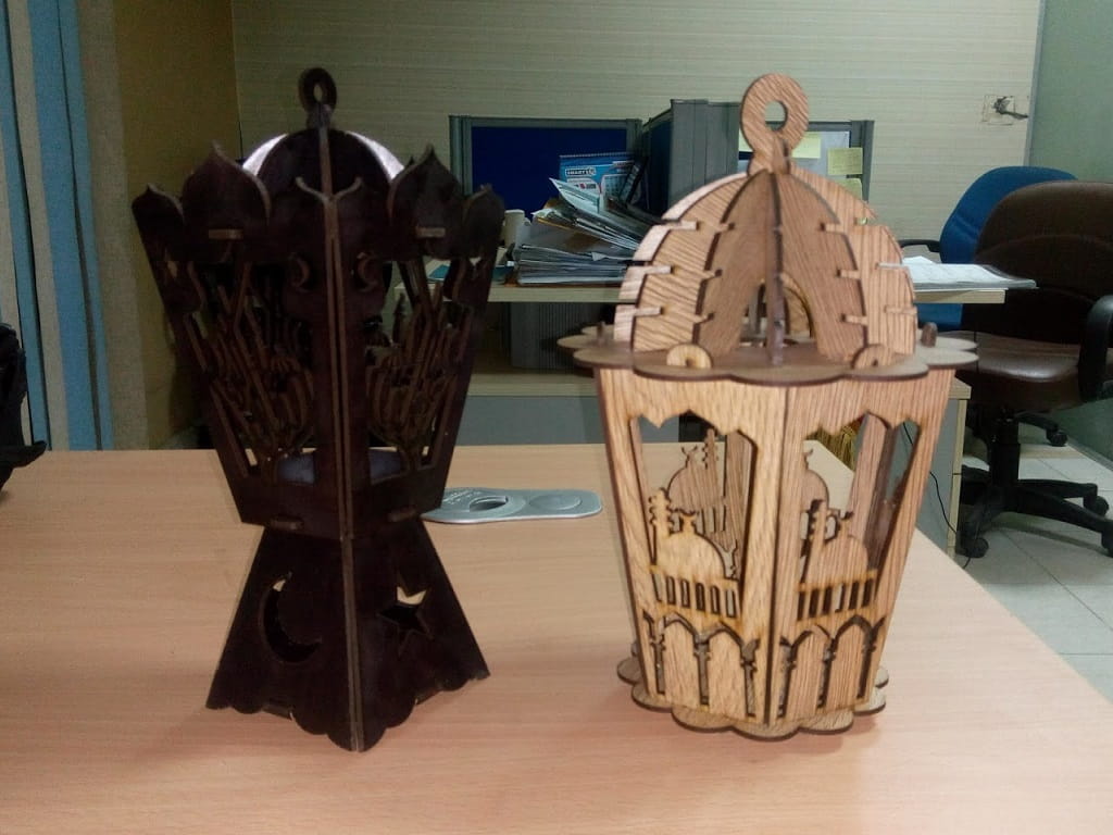 Laser Cut Wooden Ramadan Lanterns