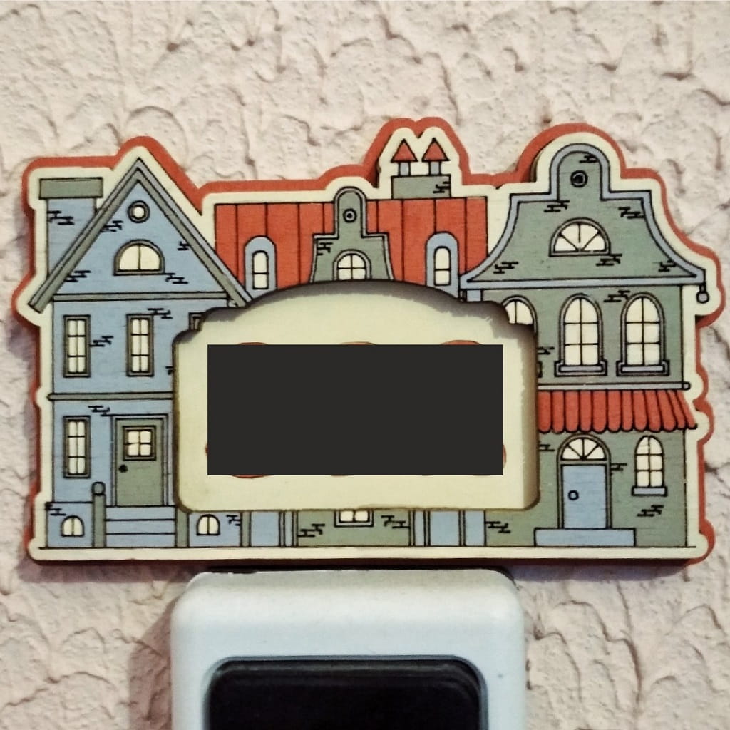 Laser Cut Wooden House Number Plate
