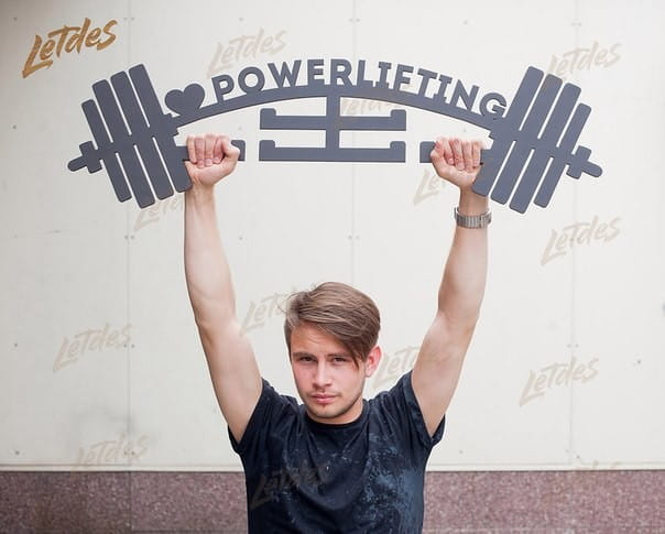 Laser Cut Powerlifting Medal Hanger Display