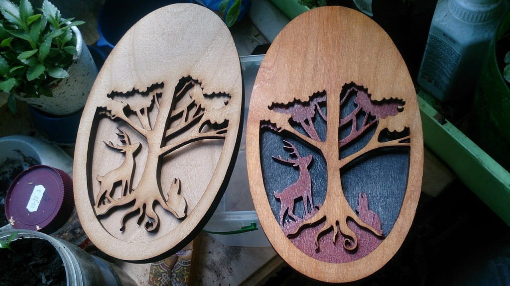 Laser Cut The Return of Bambi Layered Decoration