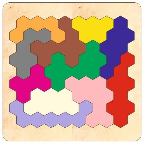 Laser Cut Tangram Puzzle Board Game for Kids