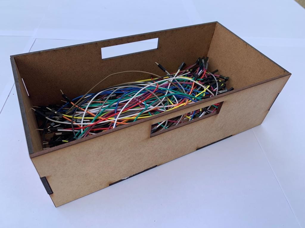 Laser Cut Small Storage Box With Handles