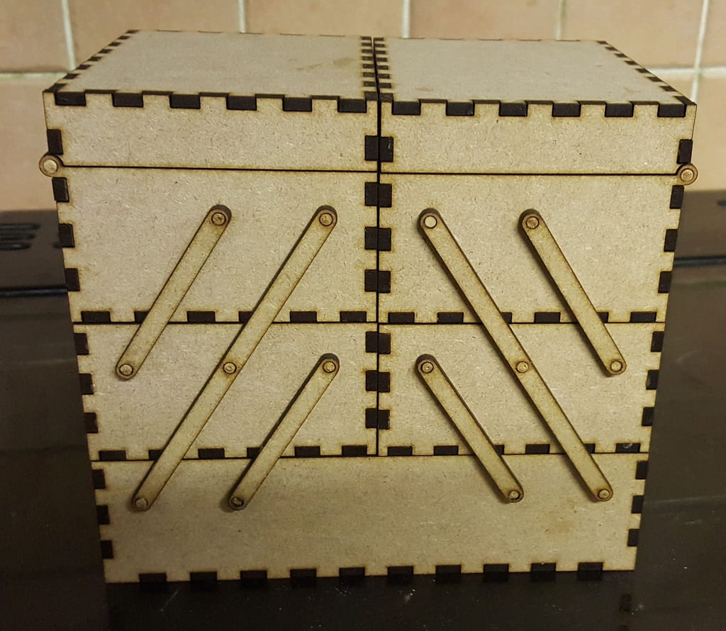 Laser Cut 3 Tier Wooden Box