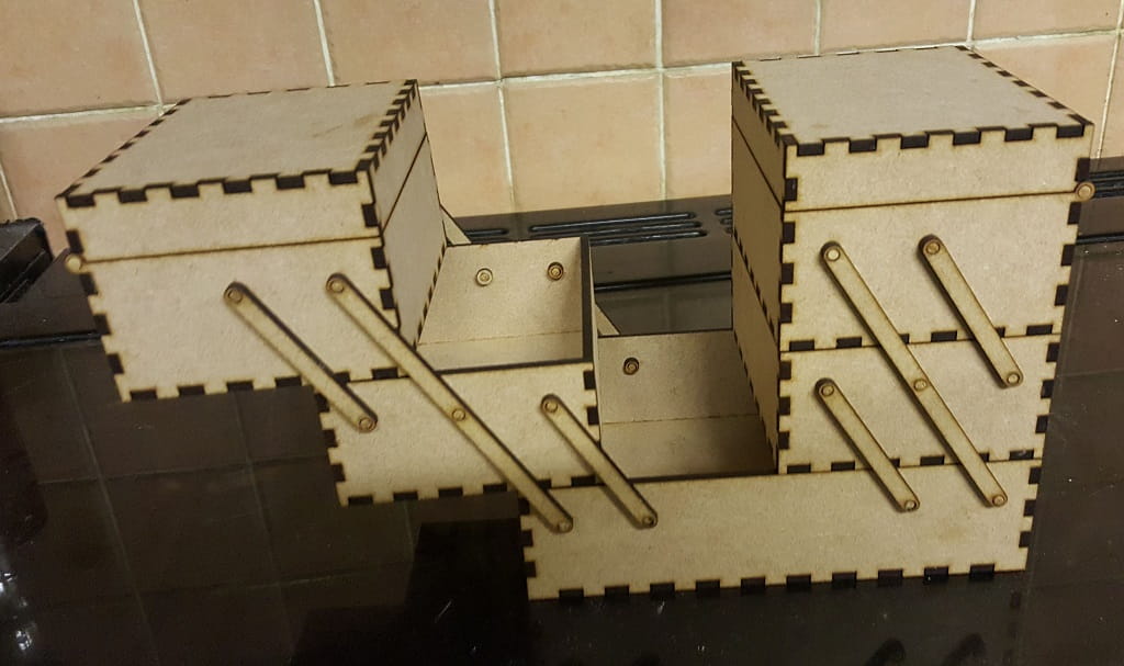 Laser Cut 3 Tier Wooden Box