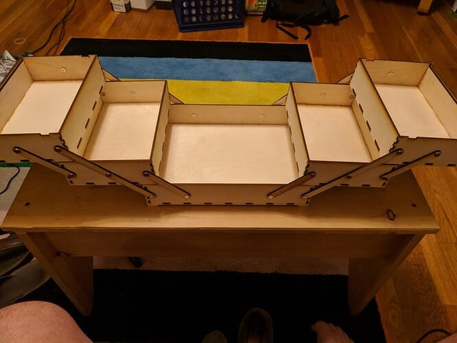 Laser Cut Cantilever Sewing Box