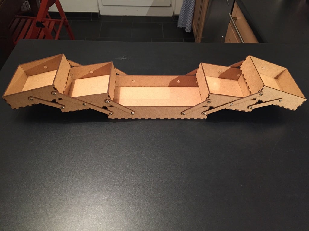Laser Cut Wooden Sewing Box