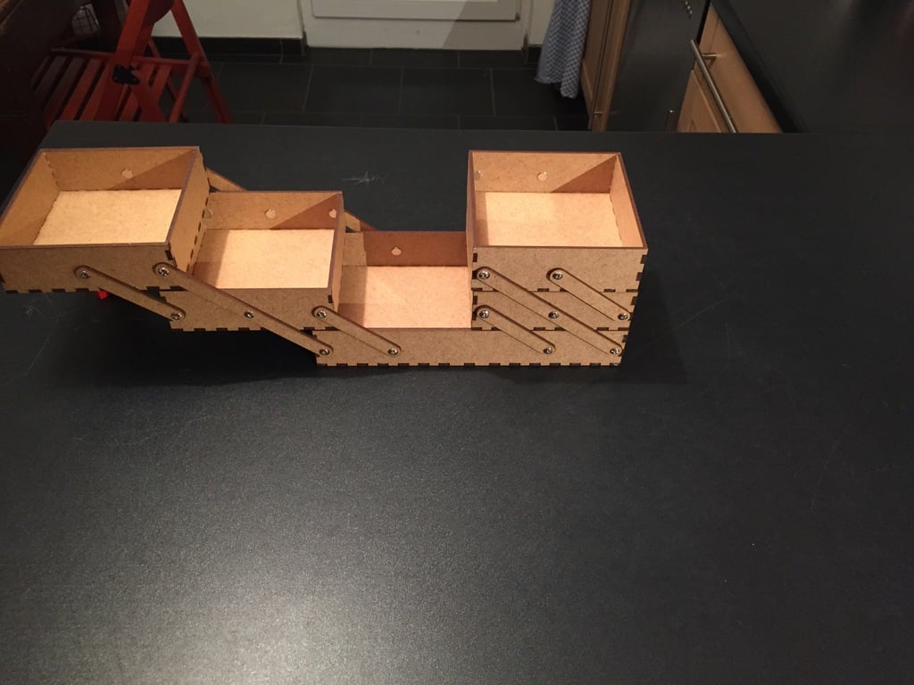 Laser Cut Wooden Sewing Box
