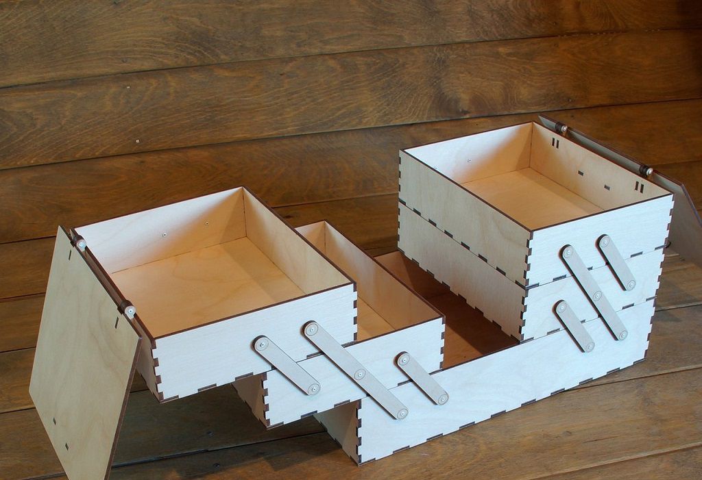 Laser Cut Sewing Storage Box