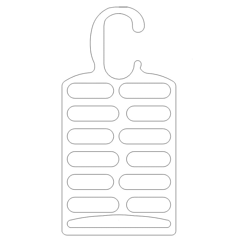 Laser Cut Belt and Tie Hanger