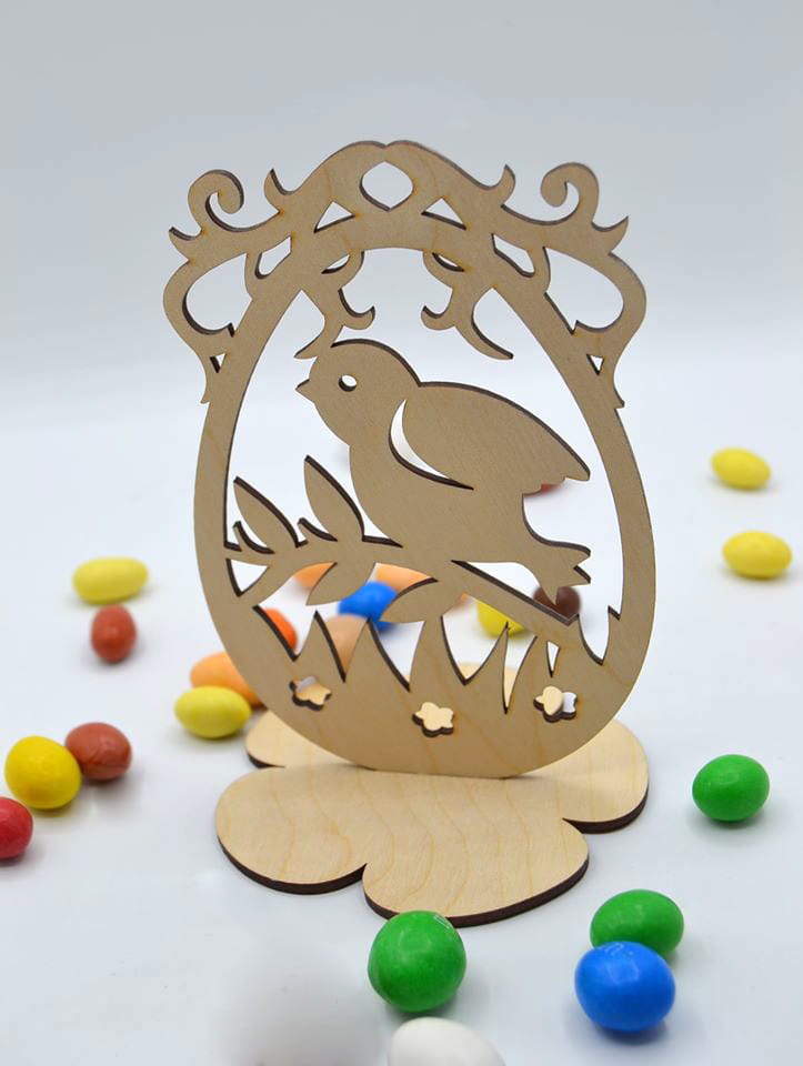 Laser Cut Easter Egg Tabletop Decoration
