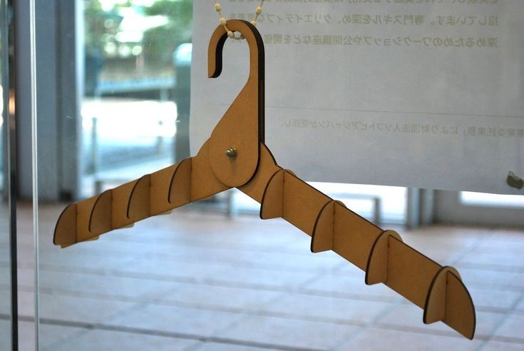 Laser Cut Wooden Coat Hanger