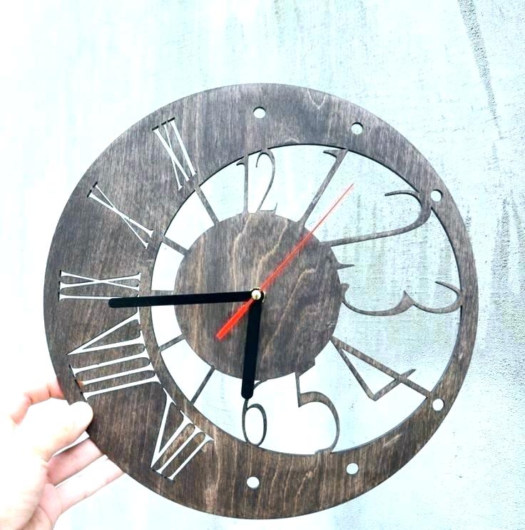Laser Cut Modern Contemporary Wall Clock